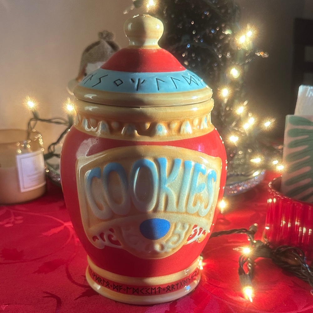 Hummel Red and Gold Whimsical Dragon Cookie Jar 1989 Vintage